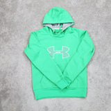 Under Armour Womens Hoodie Sweatshirt Semi Fitted Long Sleeve Green Size SM/P