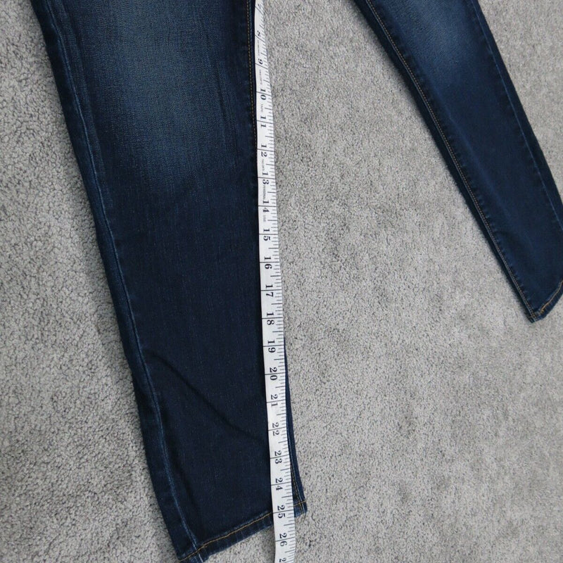 Denizen From Levis Women Ankle Skinny Jeans Stretch Mid Rise Blue Size W29XL30