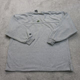 Starter Mens Pullover Sweatshirt Crew Neck Long Sleeve Star Logo Gray Size XL