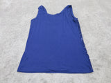 J. Crew Womens Blouse Top Sleeveless Sequin Scoop Neck Blue Size Small