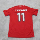 Nike Dri Fit Dallas Texans #11 Jersey T Shirt Mens Short Sleeve Red Size Medium