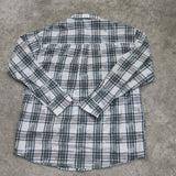Wrangler Mens Plaid Button Down Shirt Long Sleeve 100%Cotton Multi Size Large