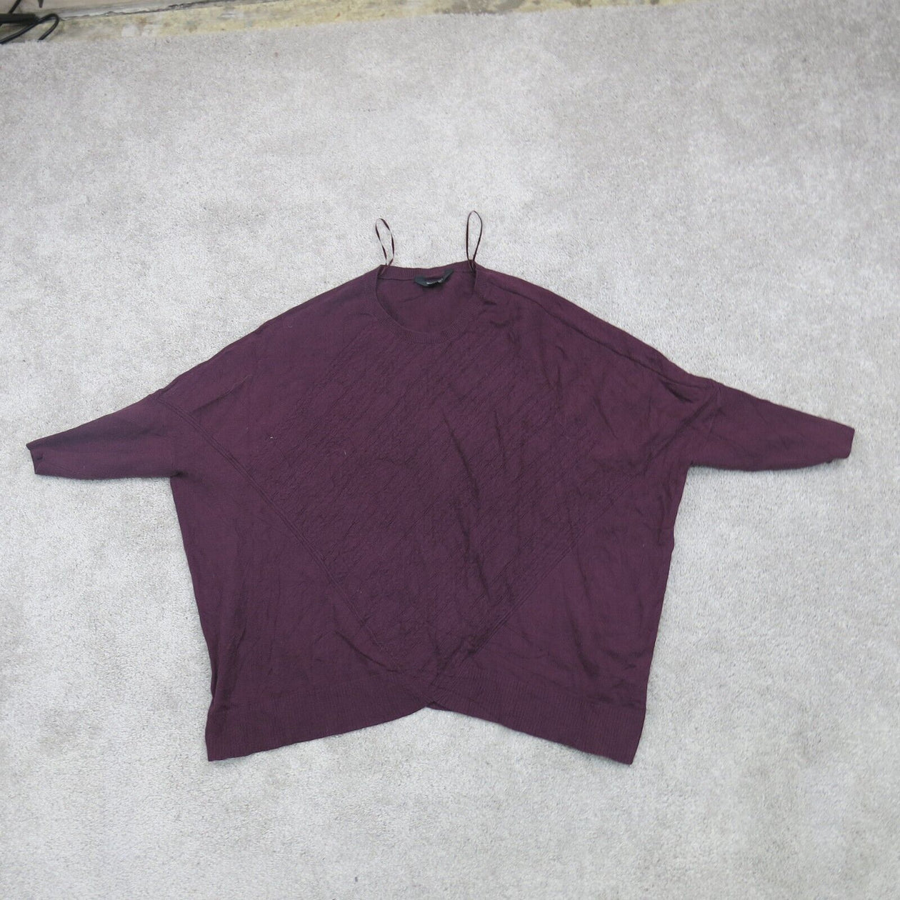 Simply Vera Vera Wang Womens Sweater Knitted Crew Neck 3/4 Sleeves Mar –  Cerqular