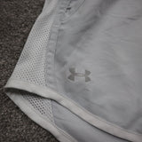 Under Armour Womens Activewear Running Shorts Mid Rise Gray Size XS HEATGEAR
