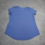 Under Armour Women's Crew Neck T Shirt Short Sleeve O'gorman Blue Size Medium