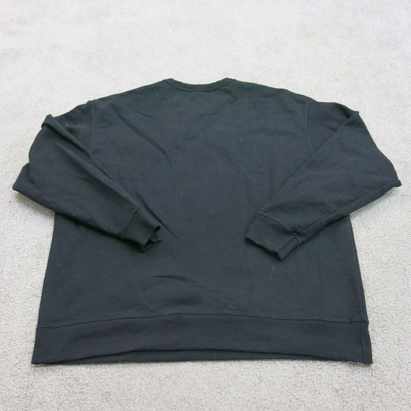 Champion Sweatshits Mens 2X Large Black Long Sleeve Crew Neck Pullover Sweater