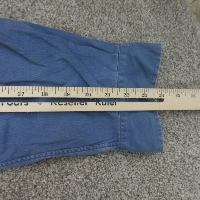 Ralph Lauren Mens Button Down Shirts Long Sleeves 100% Cotton Blue Size Large