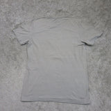 Adidas Mens Casual Graphics T Shirt Short Sleeves Round Neck Beige Size Small