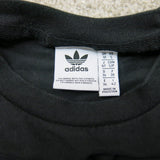 Adidas Mens  Crew Neck T Shirt Short Sleeves Graphic Pullover Black Size Small