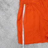 H&M Womens Chino Shorts Mid Rise Stretch Closure Zip Slash Pocket Red Size 8