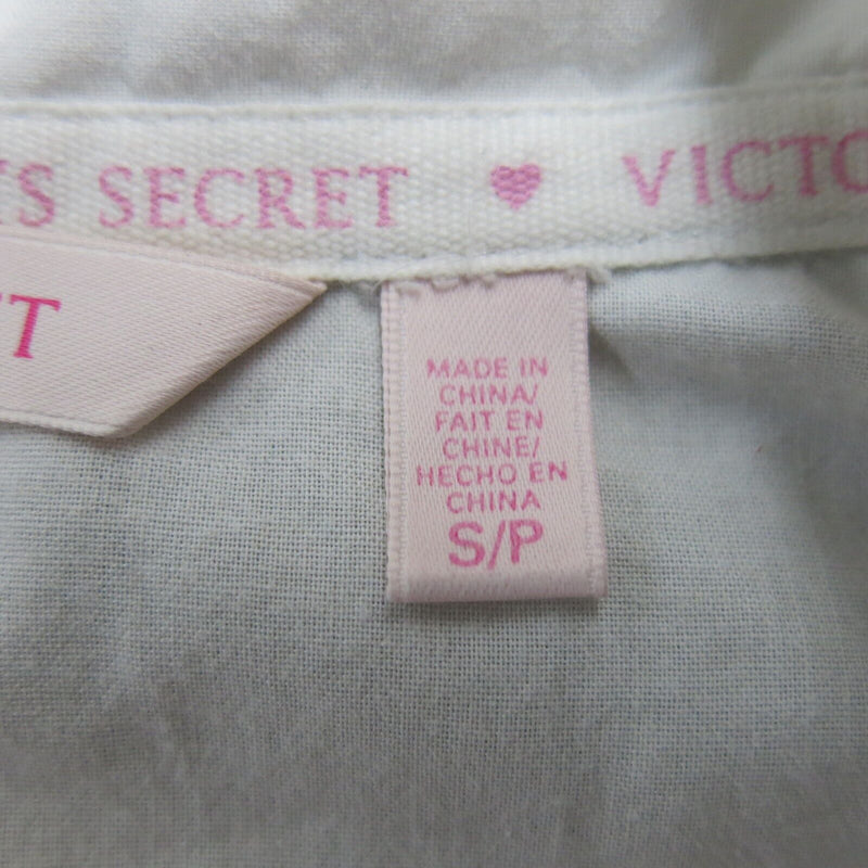 Victoria Secret Women Button Up Shirt Long Sleeves Chest Pocket White Size Small
