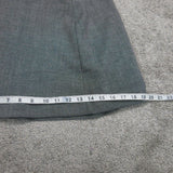 H&M Womens Pencil & Straight Mini Skirt Back Zip Side Slit Gray Size US 4