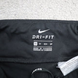 Nike Dri Fit Womens Legging Low Rise Running Elastic Waist Logo Black Size XS
