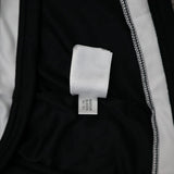 Adidas Mens Fleece Jacket Full Zip Long Sleeve 3 Striped Pocket Black Size Large