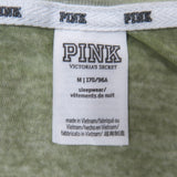 Pink Victorias Secret Women T Shirt V Neck Short Sleeve Heather Green SZ Medium