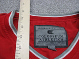 Colosseum Athletic Men #0 Ohio State NFL Football Jersey Long Sleeves Red Size L