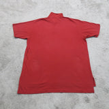 Ralph By Ralph Lauren Mens Golf Polo Shirt Short Sleeve 100% Cotton Red SZ Large