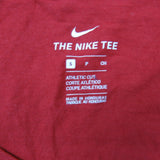 The Nike The Womens Pullover T-Shirt Short Sleeves Scoop Neck Red Size Small