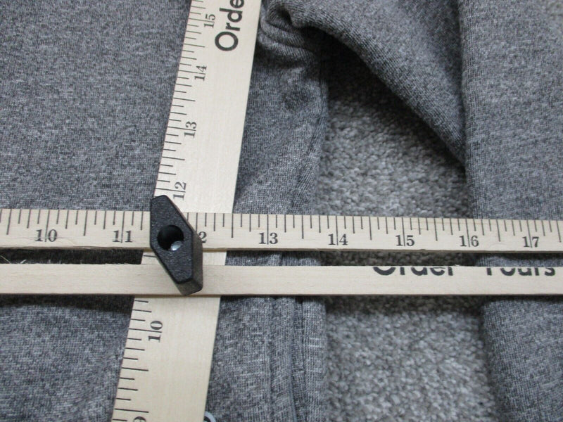 NBA Jacket Boys Size Large Heather Gray Full Zip Fleece Solid Long Sleeve Logo