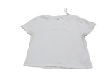 Divided by H&M Womens T Shirt Top Knitted Short Sleeves Crew Neck White SZ Large