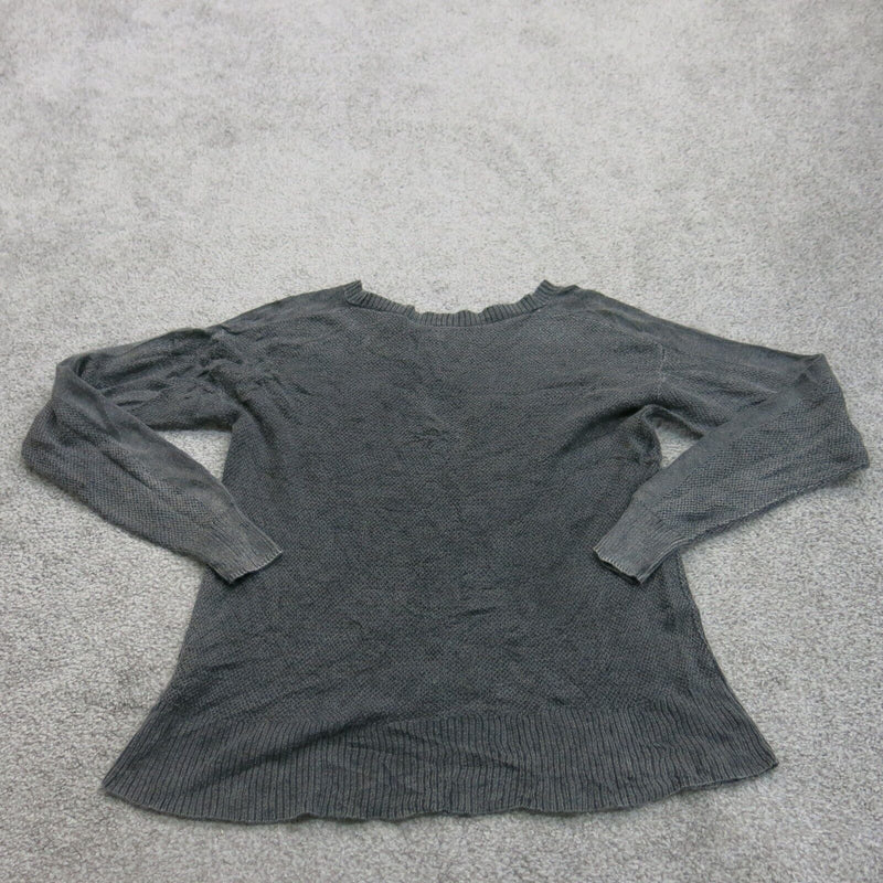 American Eagle Outfitter Womens Pullover Sweater Long Sleeves Slate Gray Size XS