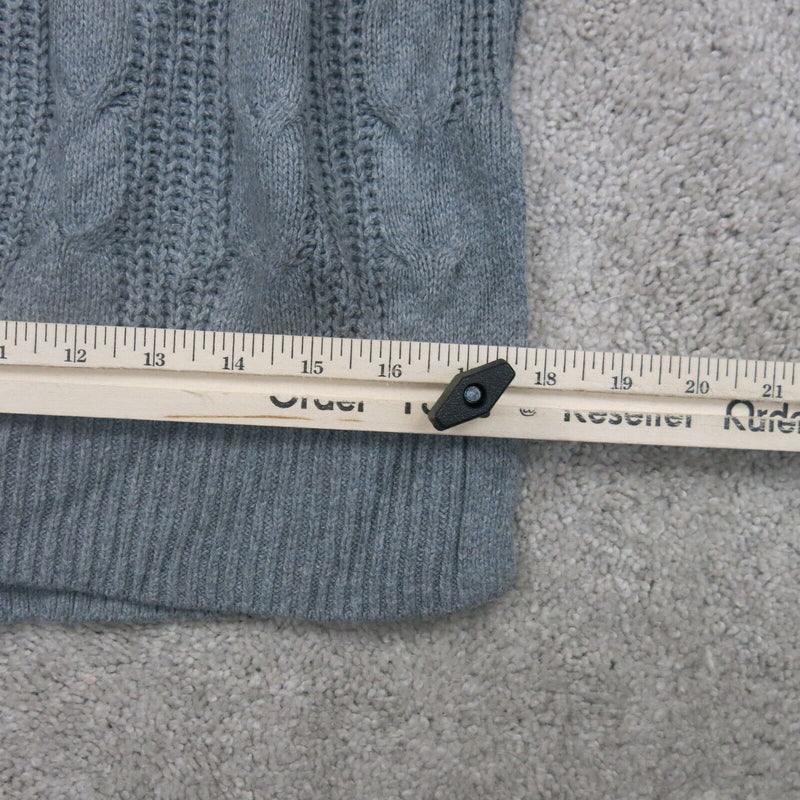 Banana Republic Womens Pullover Sweater Knitted Mock Neck Gray Size Small