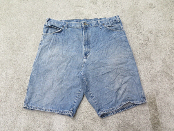 Dickies Shorts Mens 26 Blue Bermuda Denim Stretch 100% Cotton Casual Work Wear