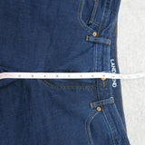 Lands End Womens Cropped Jeans Denim Mid Rise Flat Front Pockets Blue Size 8