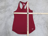 The Nike Tee Womens Athletic Cut Tank Top Racerback Sleeveless Red Size Small