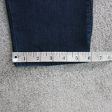 White House Black Market Womens Slim Straight Cropped Leg Denim Jeans Blue SZ 4