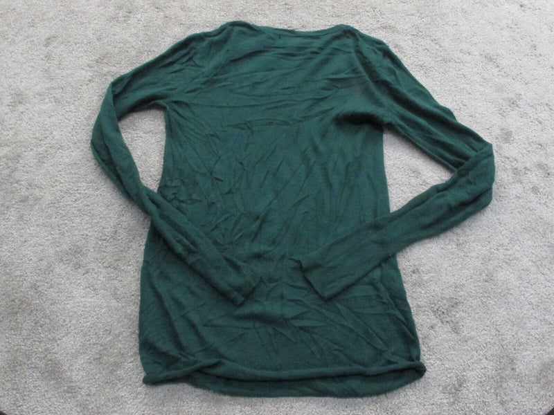 Mossimo Womens Pullover Sweater Long Sleeves Crew Neck Olive Green Size XS