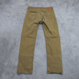 Levis 505 Mens Jeans Straight Leg Denim Mid Rise Pockets Brown Size W33XL34