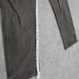 Wrangler Mens Straight Leg Jeans Denim High Rise 100% Cotton Black Size W42XL30