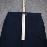 Polo Ralph Lauren Womens Straight Classic Chino Pants Mid Rise Navy Blue Size 20