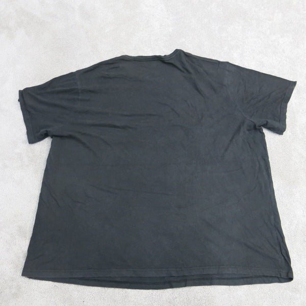 Levis Shirt Mens 4XL Black Crew Neck Tee Short Sleeve 100% Cotton Casual Logo