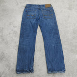 American Eagle Mens Jeans Slim Straight Leg Denim 100% Cotton Blue Size W30XL30