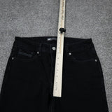 Levi's Women Mid Rise Skinny Jeans Denim Stretch 5 Pocket Black Size 8