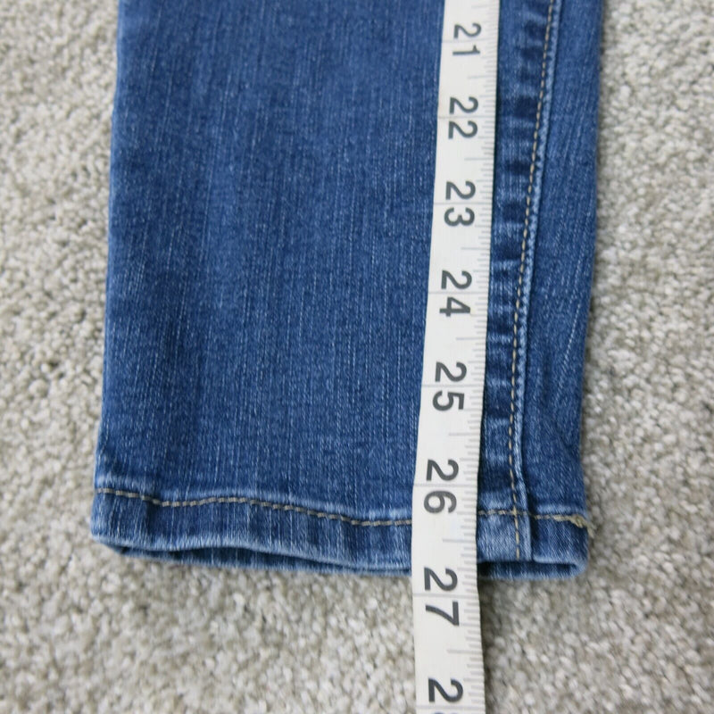 Denizen From Levis Women Jeans Skinny Leg Elastic Waist Mid Rise Blue SZ W27XL30