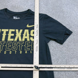 THE NIKE TEE Shirt Mens Black Size Small DRI-FIT TEXAS TESTED Crew Neck Logo
