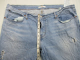 Levi's Men's Regular Fit Boyfriend Denim Jeans Distressed Light Wash Blue 39X26