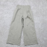 H&M Womens Wide Leg Cropped Pants Mid Rise Loose Fit  Clay Gray Size 10