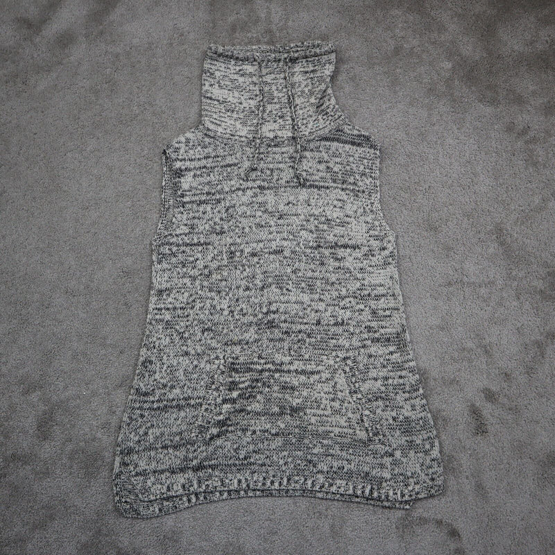Talbots Womens Pullover Vest Sweater Sleeveless High Neck Knitted Gray Size XS