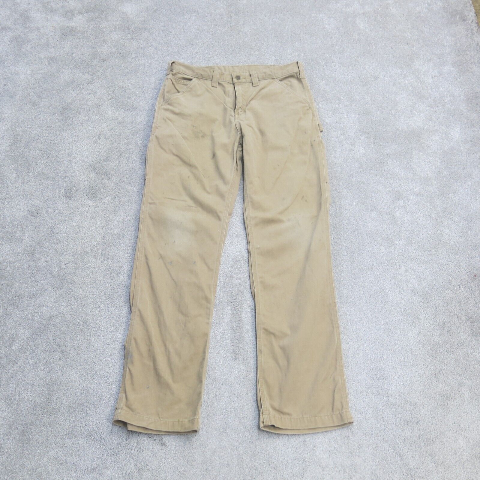 Carhartt Pants Mens W42XL32 Khaki Mid Rise Relaxed Fit Lightweight Out