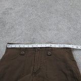 Columbia Womens Jegging Jeans Wide Leg High Rise Pockets Brown Size 8
