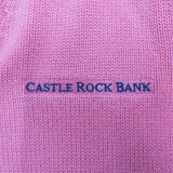 Lands End Women Pullover Sweater Castle Rock Bank Long Sleeves V Neck Pink SZ XL