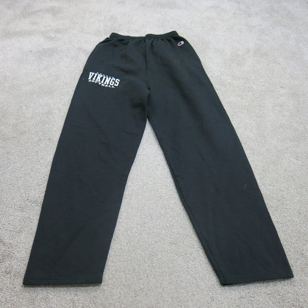 Champion Pants Mens Medium Black Stretch Logo Casual Outdoor Jogger Sweatpant