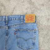 Levi Struss 550 Mens Straight Leg jeans High Rise 100% Cotton Blue Size W40XL30