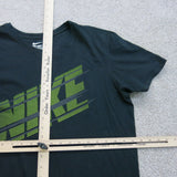 The Nike Tee Mens T Shirt Short Sleeve Athletic Cut Crew Neck Black Size Medium