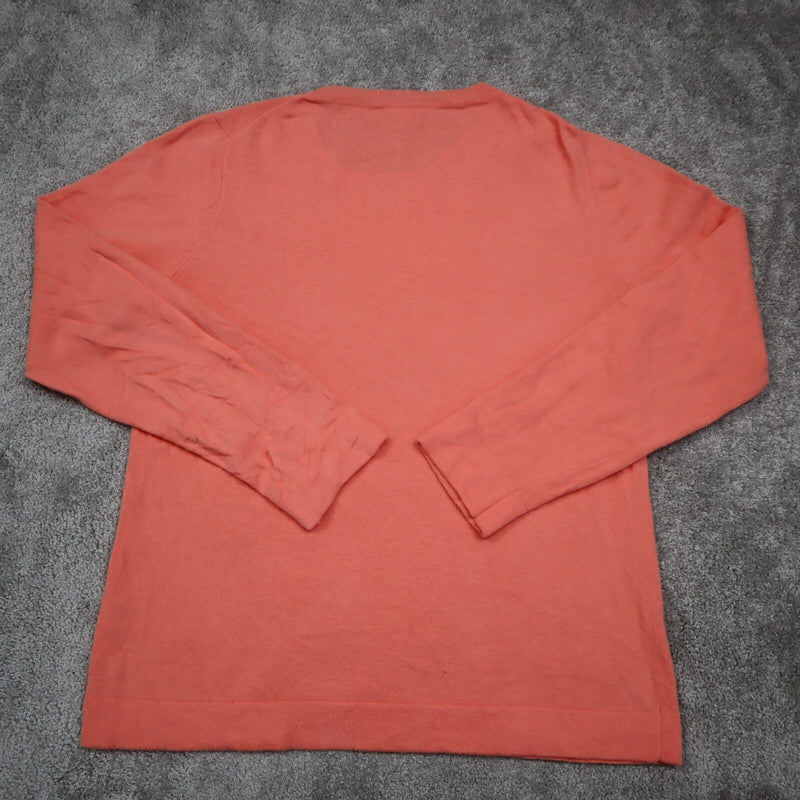J.Crew Mens Pullover T Shirt Logo Sleeve Crew Neck Cotton Peach Size Large