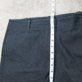 Mens Casual Shorts High Waist Pockets High Rise Black Size 12